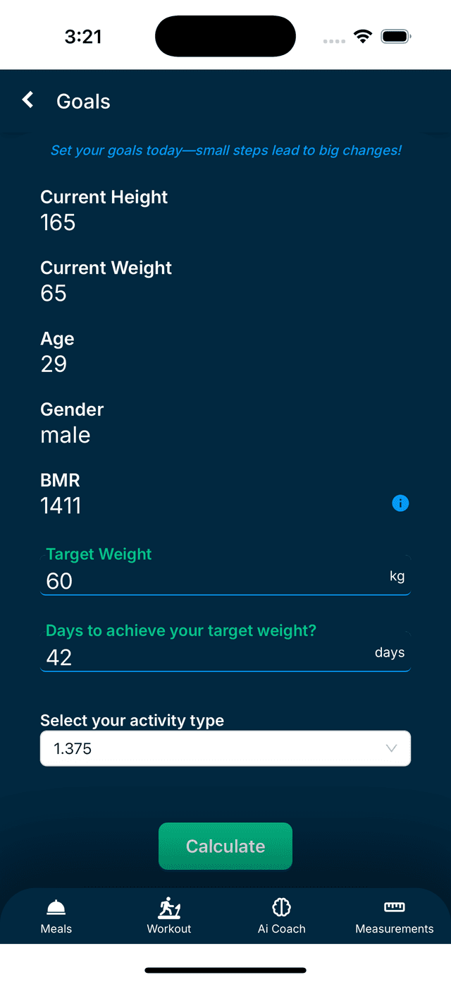meals page