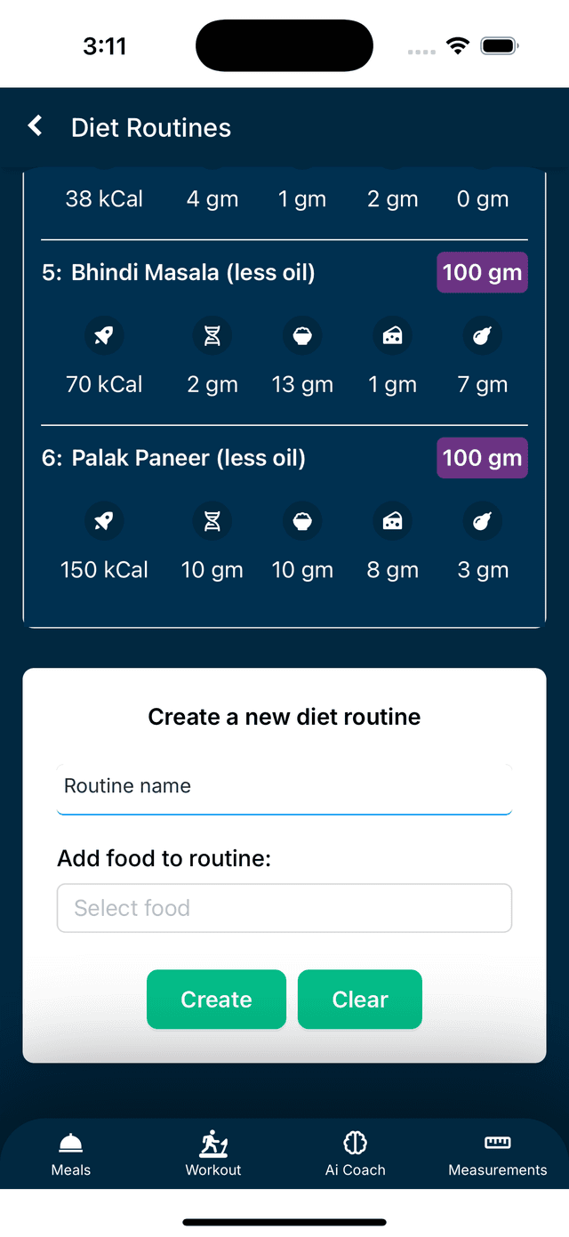diet routines