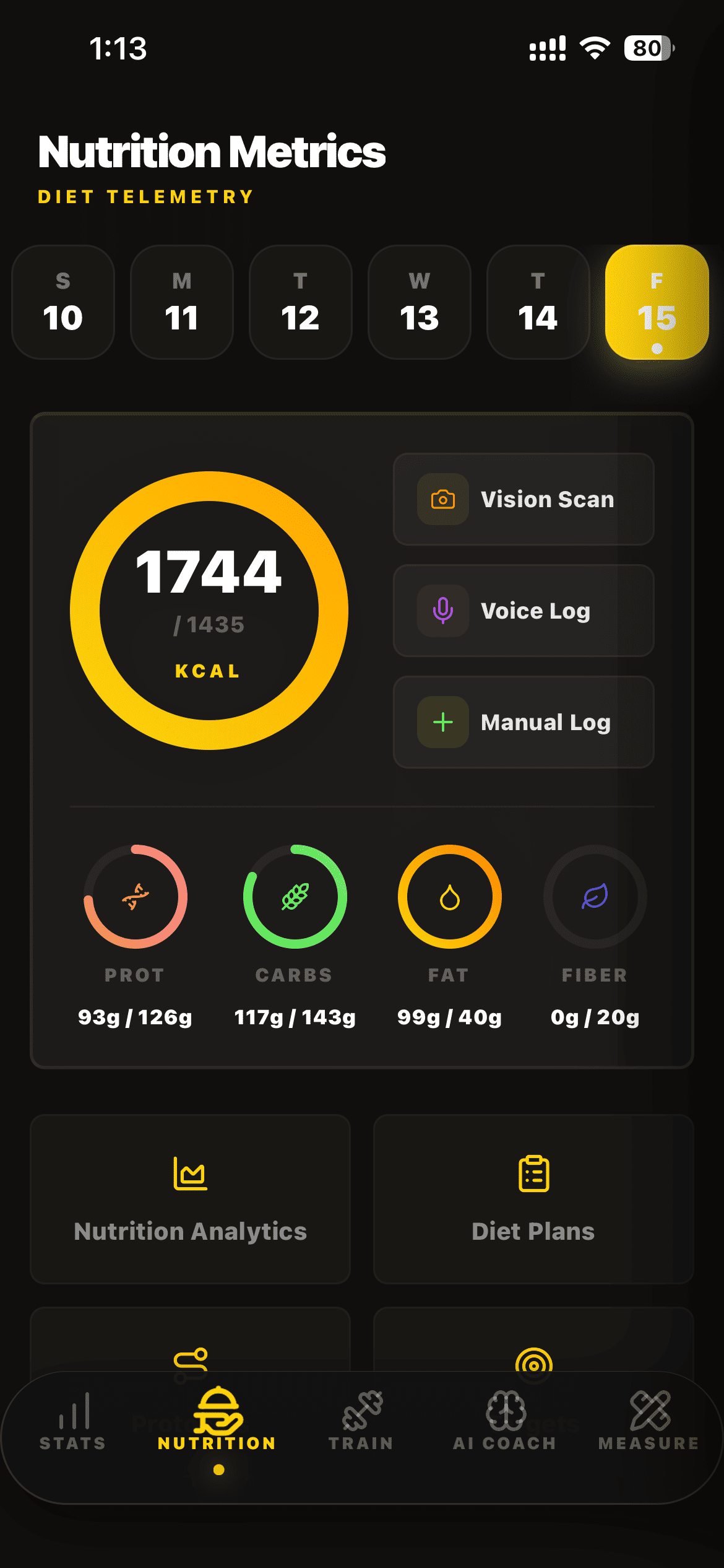 FitBlues screen 2